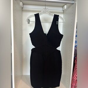 Parker Black Cut Out Mini Dress | Size M